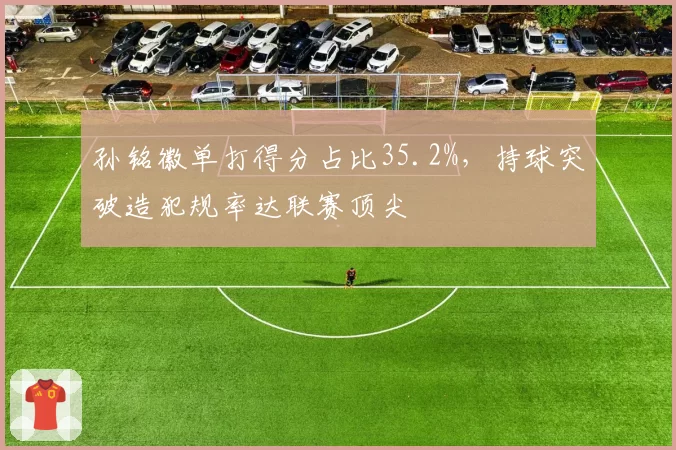 孙铭徽单打得分占比35.2%,持球突破造犯规率达联赛顶尖