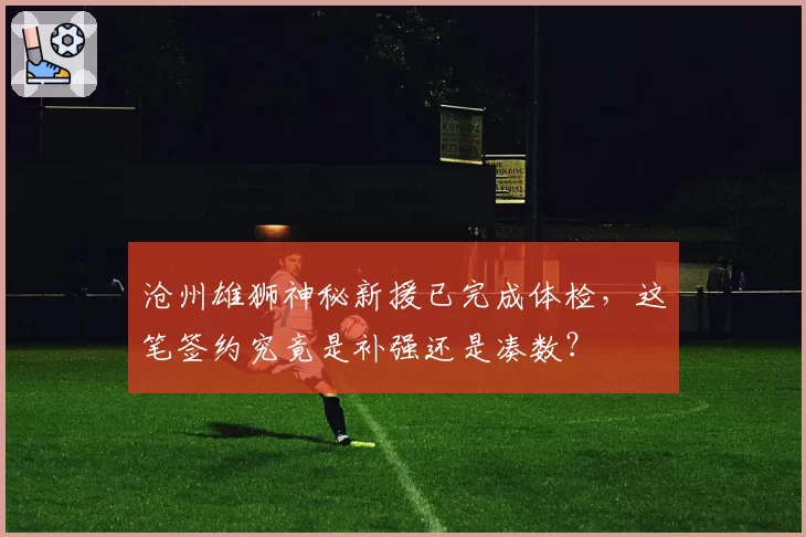 沧州雄狮神秘新援已完成体检，这笔签约究竟是补强还是凑数？